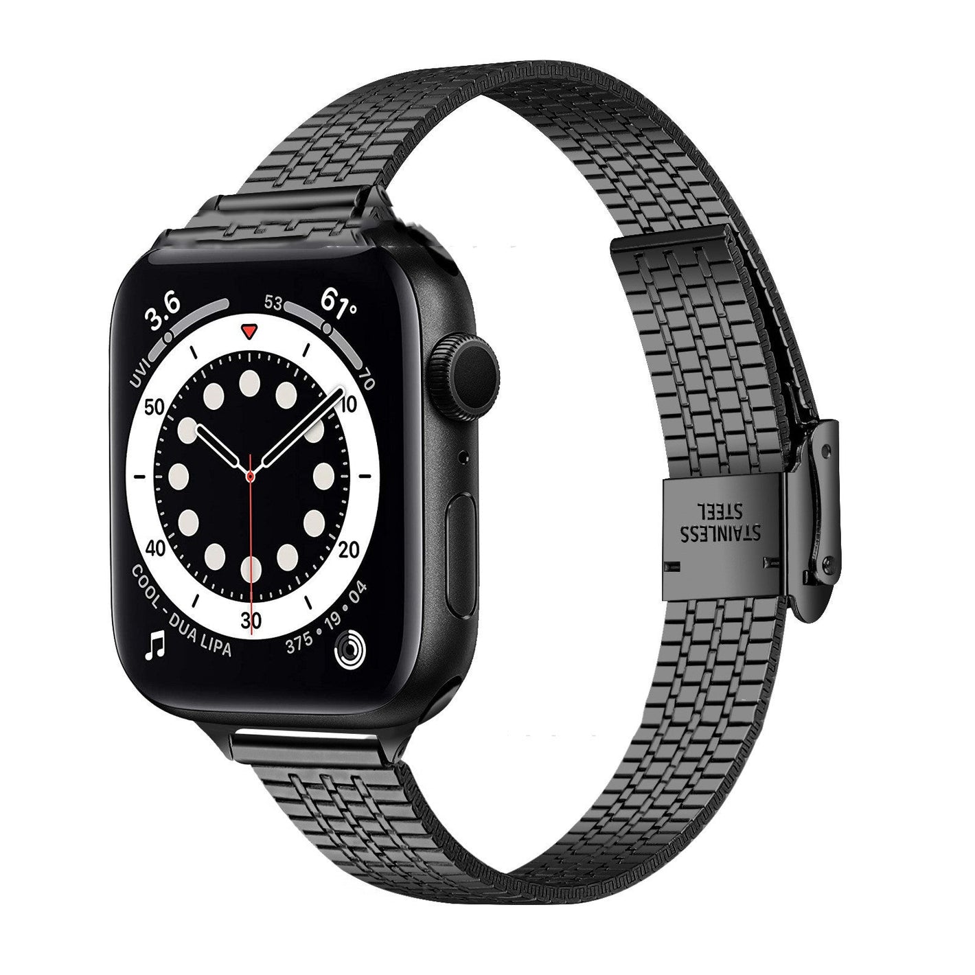 Stainless Steel Smart Watch Strap for Slim Seven Beads Compatible with Apple - Teleplus smart watch strap slim seven