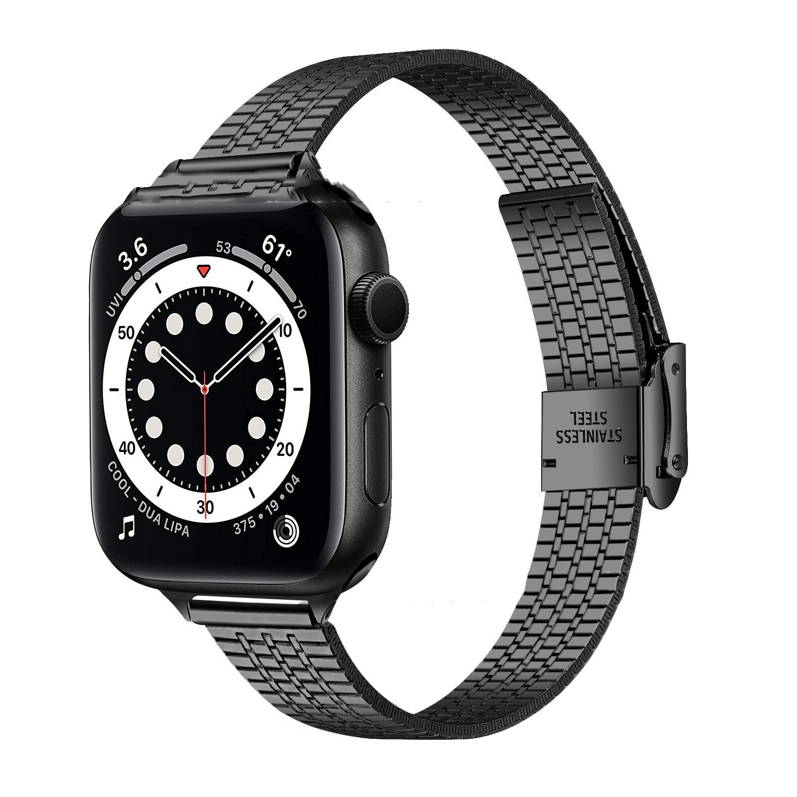 Stainless Steel Smart Watch Strap for Slim Seven Beads Compatible with Apple - Teleplus smart watch strap slim seven