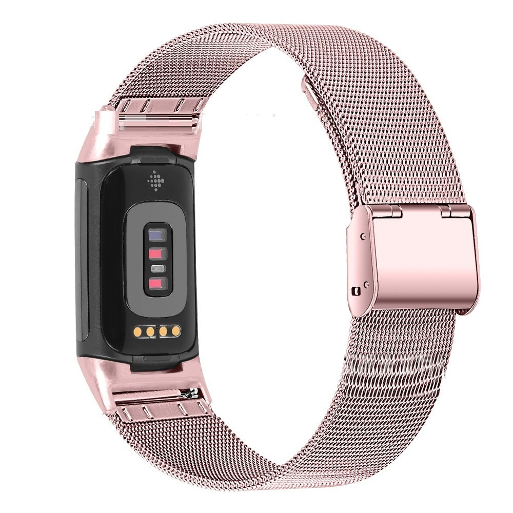 Stainless Steel Smart Watch with Buckle Milan Strap in Multiple Colors - stainless steel smart watch buckle milan strap