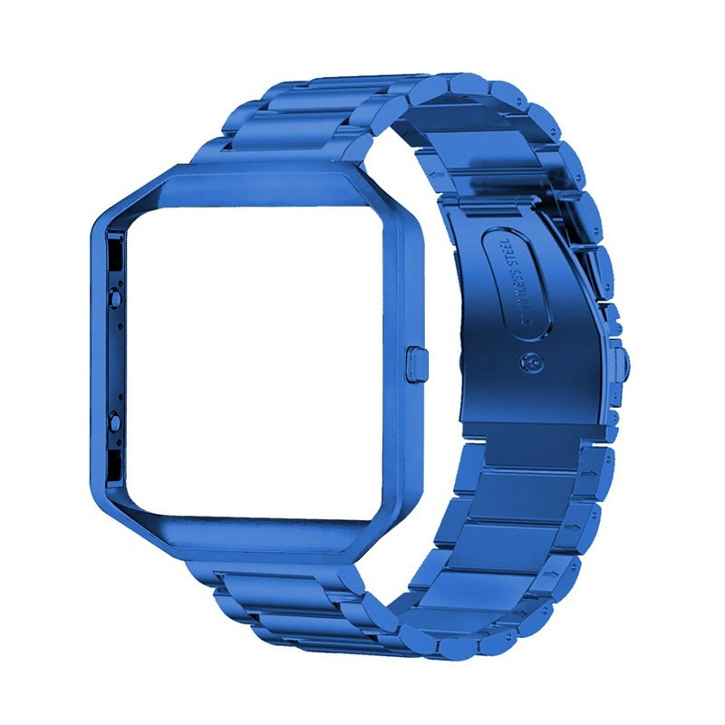 Stainless Steel Strap for Fitbit Blaze Smart Watch with Beads and Frame Options - fitbit blaze smart watch stainless