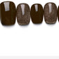 Star Coffee Personality Dark Nail Art Set in Minimalist Style 10pcs - Teleplus star coffee personality dark minimalist