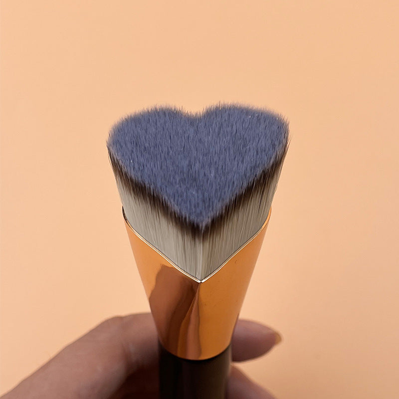 Star Flat Head Powder Foundation Brush with Seamless and Wooden Handle - Teleplus powder foundation brush star flat