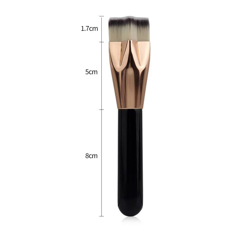 Star Flat Head Powder Foundation Brush with Seamless and Wooden Handle - Teleplus powder foundation brush star flat
