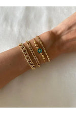 Star Layered Bracelet Set Modern Stackable Jewelry for Women and Girls - bracelet set
