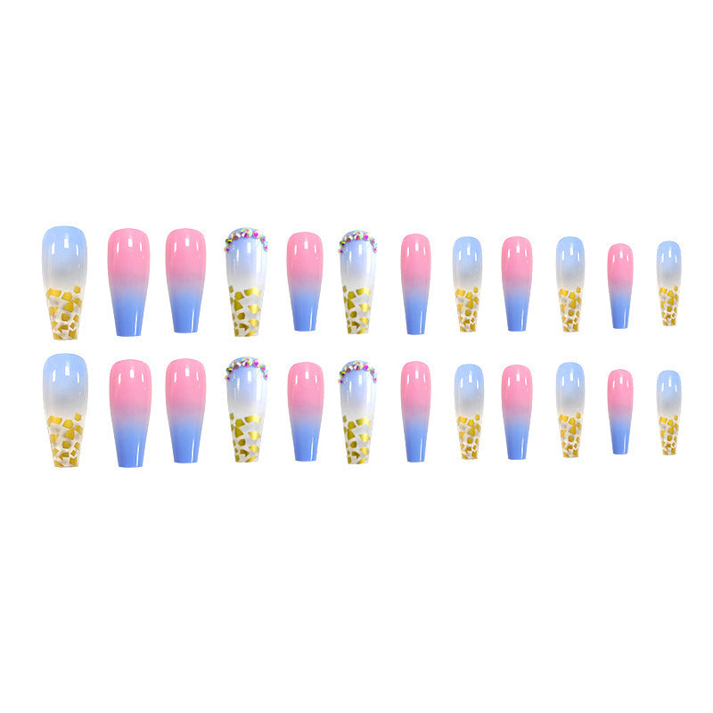 Starry Sky Nail Stickers with Gold Foil for Long-Lasting European Style in the United States - Teleplus US nail