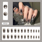 Starry Sky Silver Fake Nails for Dark Hot Girl Ins Style Blush Nail Art - Teleplus dark hot girl ins style blush silver