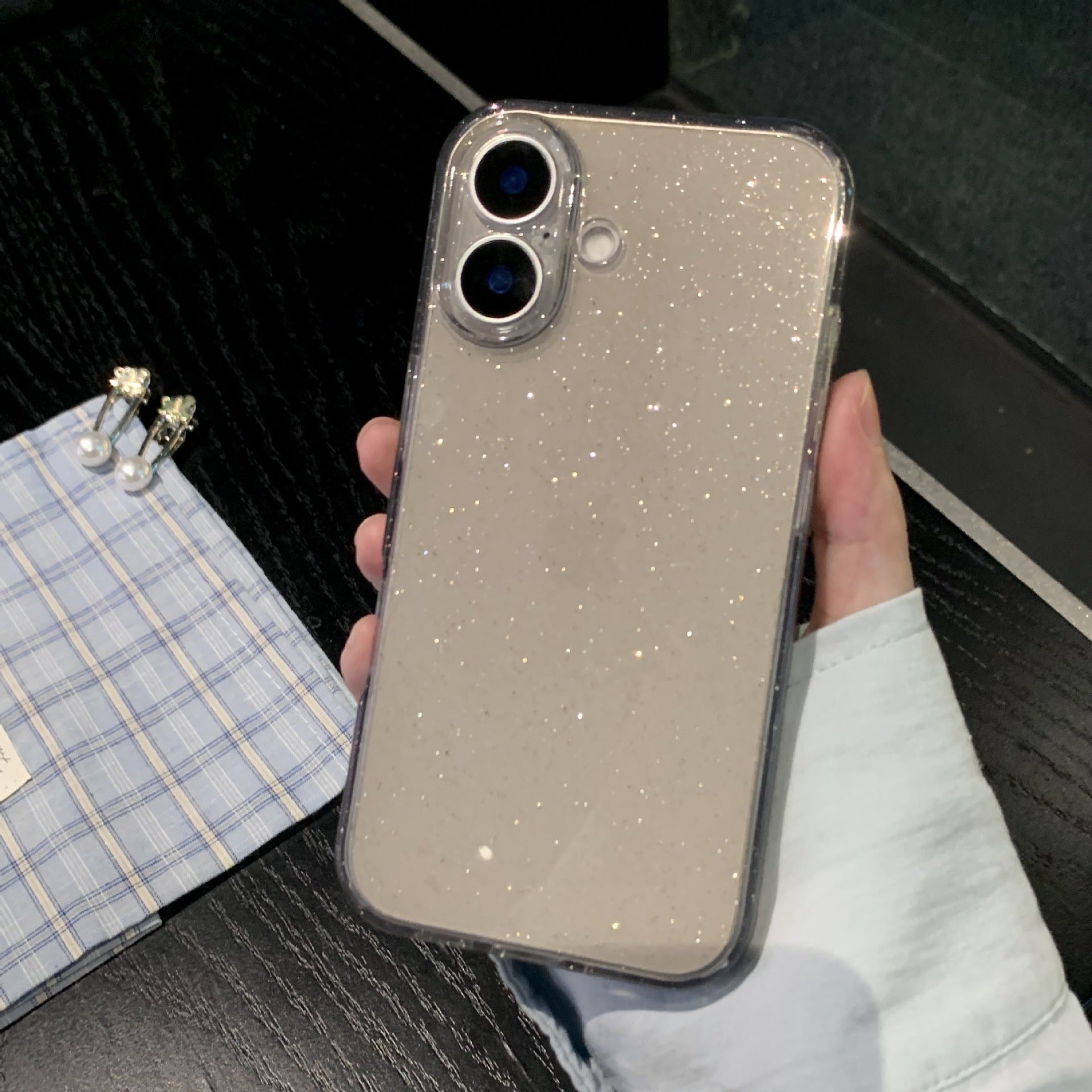 Starry Sky Suitable 16 Promax Phone Case Transparent Silicone for iPhone 13-15 Pro Max - Teleplus starry sky suitable