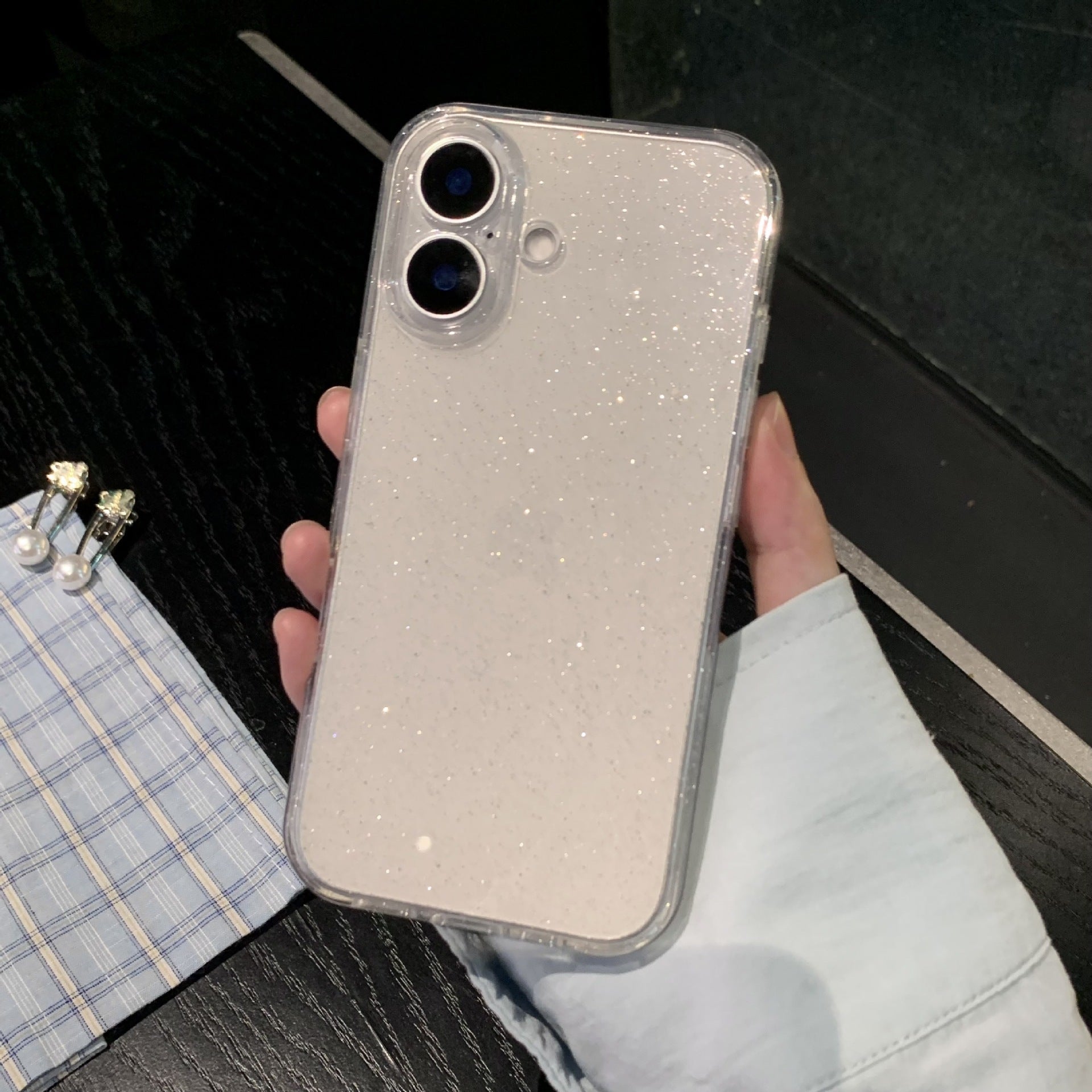 Starry Sky Suitable 16 Promax Phone Case Transparent Silicone for iPhone 13-15 Pro Max - Teleplus starry sky suitable