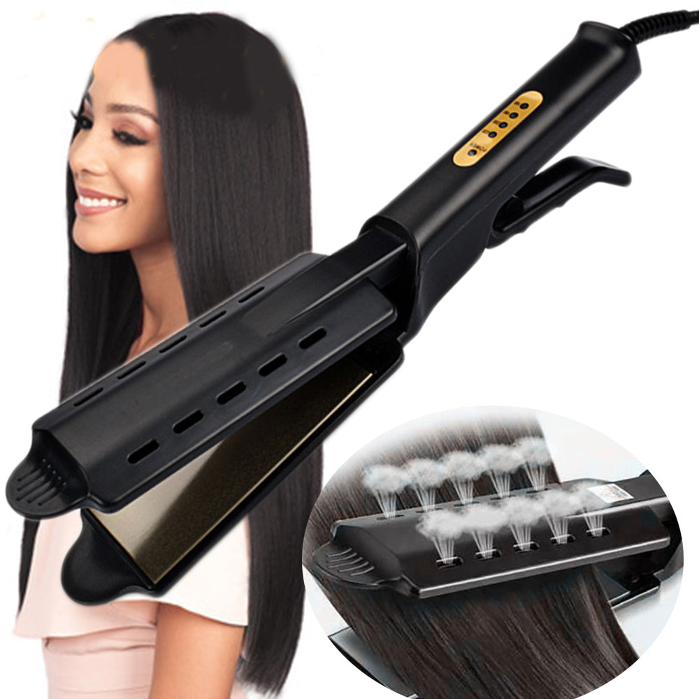 Steam Hair Straightener with Heat Control for Wet and Dry - Teleplus hair straightener steam
