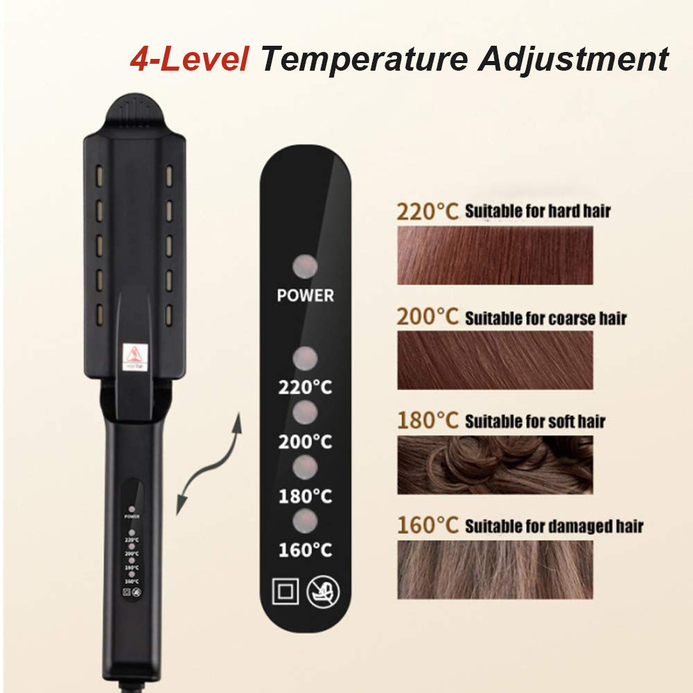 Steam Hair Straightener with Heat Control for Wet and Dry - Teleplus hair straightener steam