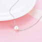 Sterling Silver AAAA Single Freshwater Pearl Choker Necklace 16 inch - Choke on Charm with Our Freshwater Cultured