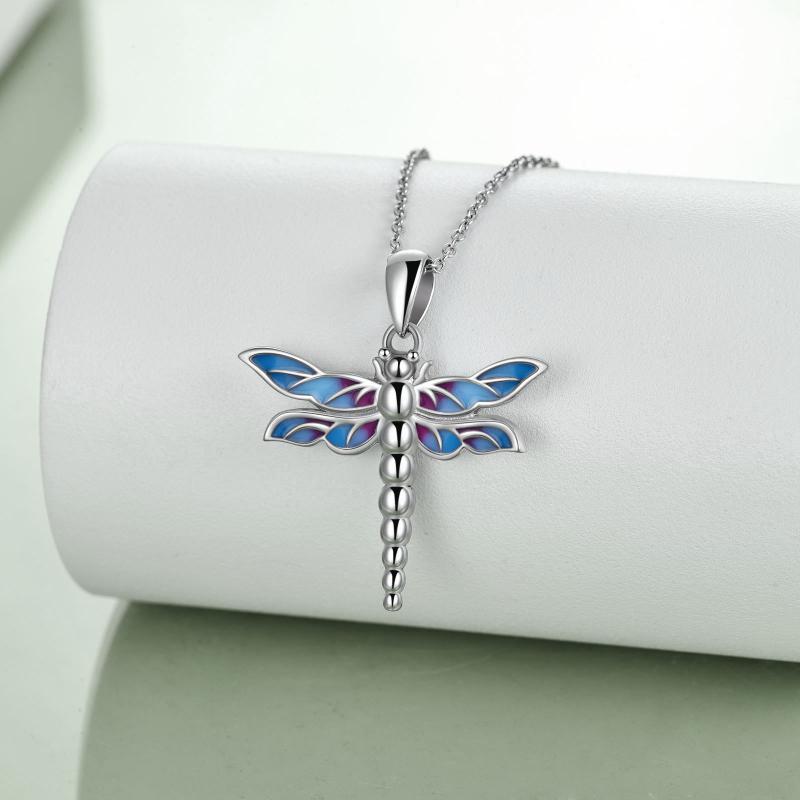 Sterling Silver Dragonfly Urn for Ashes Opal Dragonfly Cremation Necklace Jewelry - Spark Joy with a Dragonfly Urn