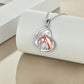 Sterling Silver Girls Embrace Horse Heart Pendant Necklace for Women Girls - Saddle Up with the Silver Horse Heart