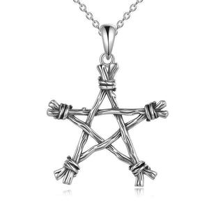 Sterling Silver Gothic Punk Witch Pentagram PSupernatural Merchandise endant Jewellery - Punk Witch Sparkles