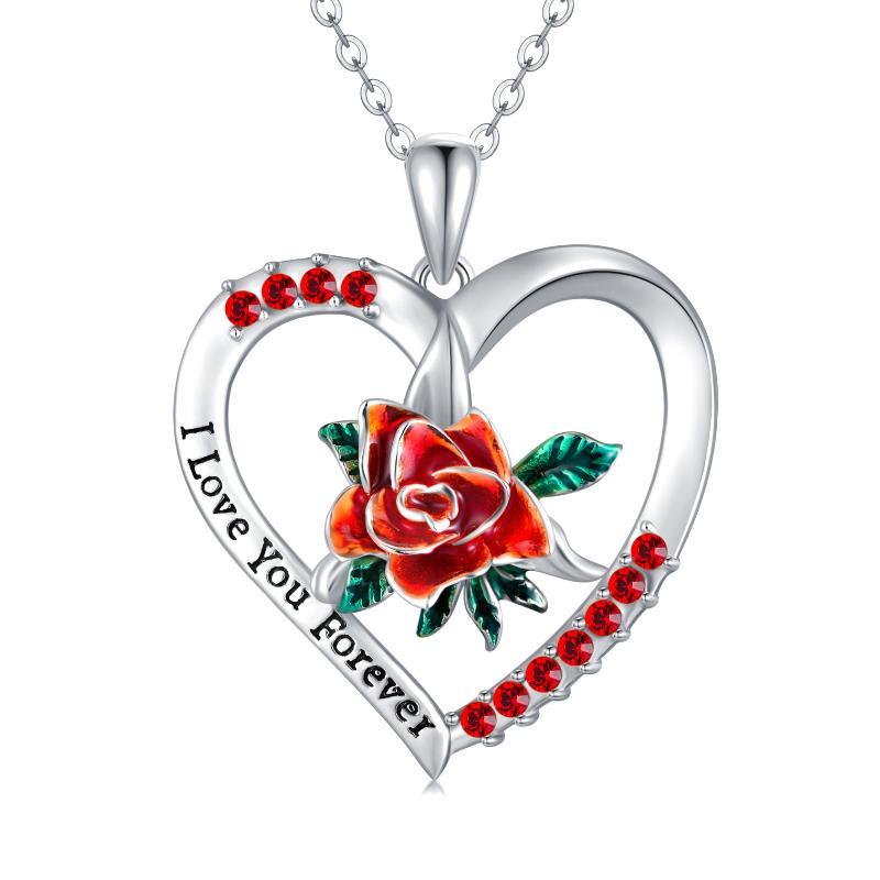Forever Rose Jewelry for Her Romantic Gift in the United States - Necklace Love Shenanigans united states chf forever