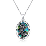 sterling silver jewelry saint michael coin medal pendant ion jewelry for men - Saint Michael Coin Pendant for Divine