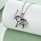 Sterling Silver Oxidized Elephant Pendant Necklace for Women and Men - Elephant Necklace Perfect for Wild Adventures