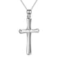 Sterling Silver Religious Cross Pendant Faith Hope Love Necklace Birthday Jewelry Gifts Unisex - Faith Hope Love Cross