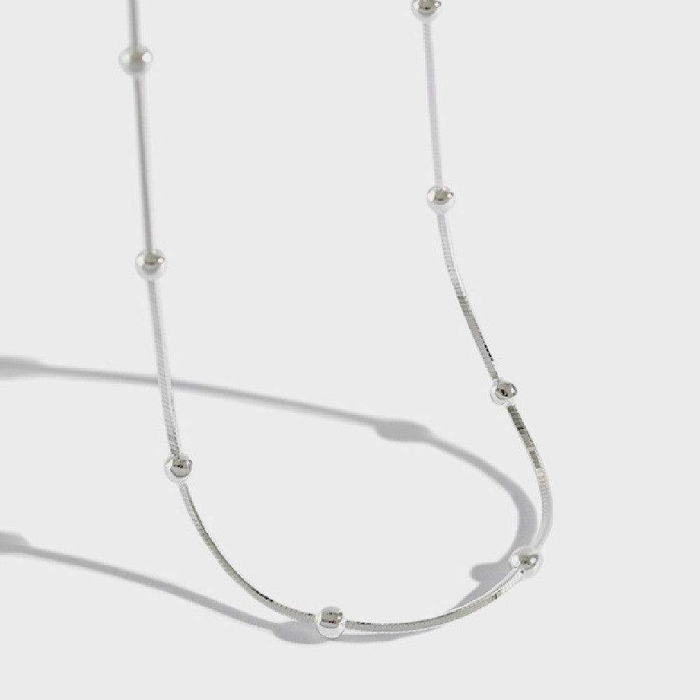 Sterling Silver Simple All-match Necklace - Shiny Necklace That Matches Everything and Your Mood