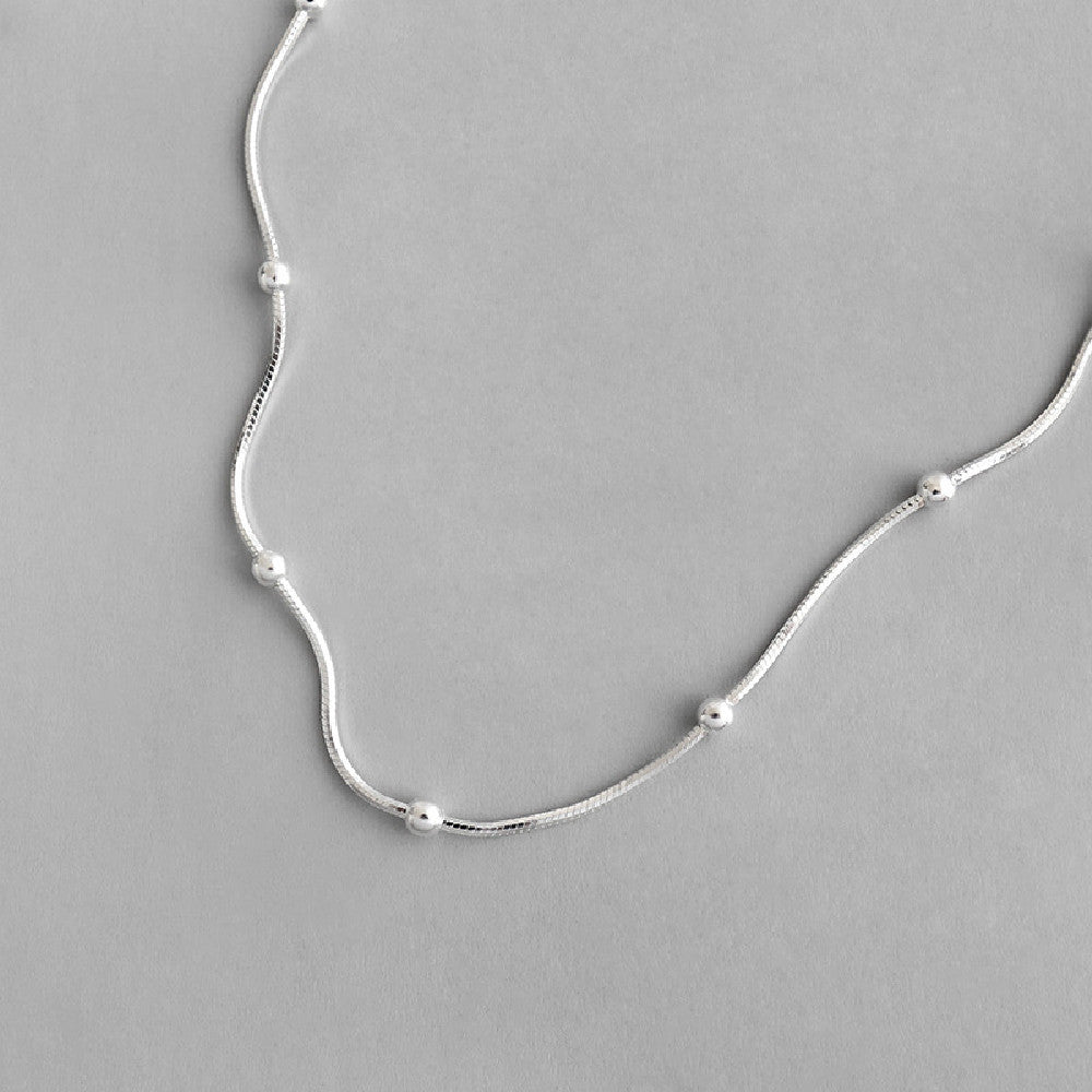 Sterling Silver Simple All-match Necklace - Shiny Necklace That Matches Everything and Your Mood