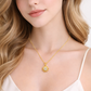 925 Sterling Silver Sun Necklace with White Stone – Elegant Celestial Pendant – Minimal Silver Gift for Her