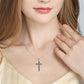 Sterling Silver Women Religious Cross Pendant Necklace Jewelry - Faith Bling to Keep You Crossed and Stylish