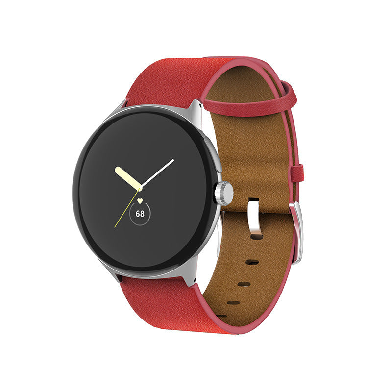 Straight Interface Leather Watch Strap - Straight Interface Leather Watch Strap in Various Colors