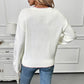 Strawberry Beige Loose Pullover Sweater for Women Acrylic Wool Knit Top - Womens