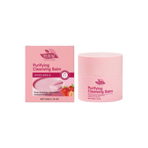 Strawberry Cleansing Makeup Remover Cream with Coconut Oil-Octanoate Decanoate - Teleplus Oil makeup remover cream
