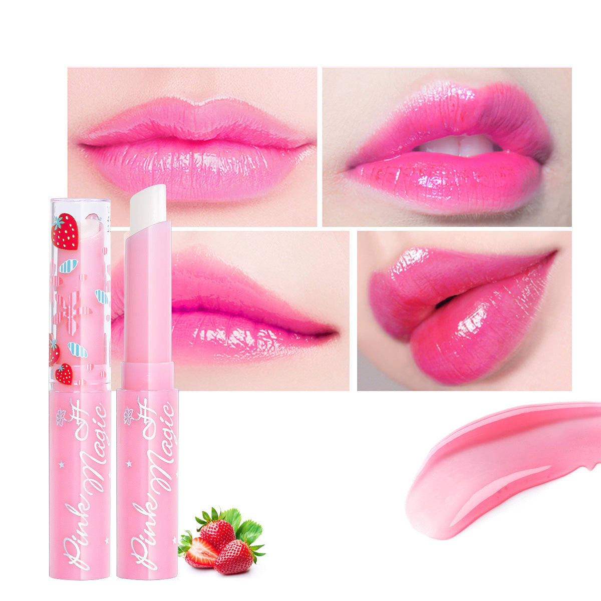 Strawberry Moisturizing Lipstick CHFCF for the United States Market - Teleplus CHF united states chf strawberry