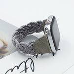 Stretch Single Tour Faux Leather Watch Strap Compatible with Apple Smart Watches - Teleplus for smart watch replacement