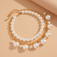 Stringed Pearls Pendant Necklace Fashion Alloy - Stringed Pearls Necklace a Gem for Your Clumsy Style