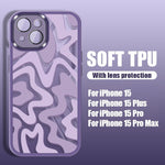 Striped Graffiti Transparent Metal Protective Cover for iPhone 11 12 13 14 - Armor Your Phone striped graffiti