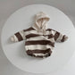 Striped Ins Long Sleeved Baby Romper For Warmth - Striped Long Sleeved Baby Romper for Warmth