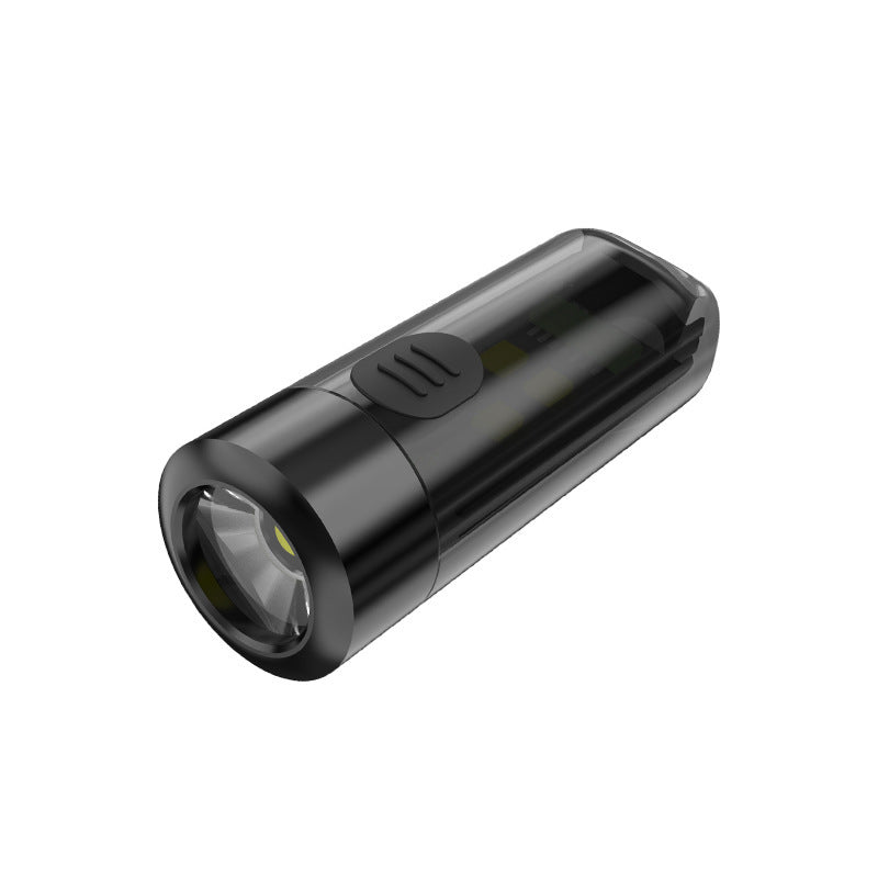 Strong Light Portable LED Outdoor Flashlight with Keychain and Rechargeable Battery - led outdoor strong light portable