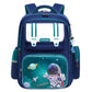 Student Waterproof And Lightweight Astronaut Cartoon Backpack - Galaxy Ready Backpack in Sapphire Blue Small Size