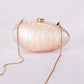 Stylish Acrylic Oval Handbag with Cotton Lining and Chain Strap