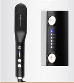 Stylish Ceramic Hair Comb for Dry with Adjustable Heat Control - Teleplus styling comb hair ceramic