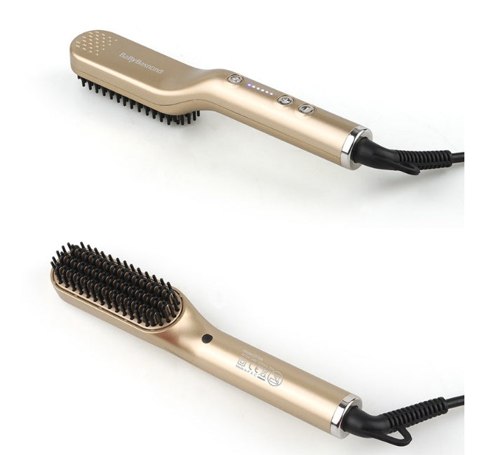 Stylish Ceramic Hair Comb for Dry with Adjustable Heat Control - Teleplus styling comb hair ceramic