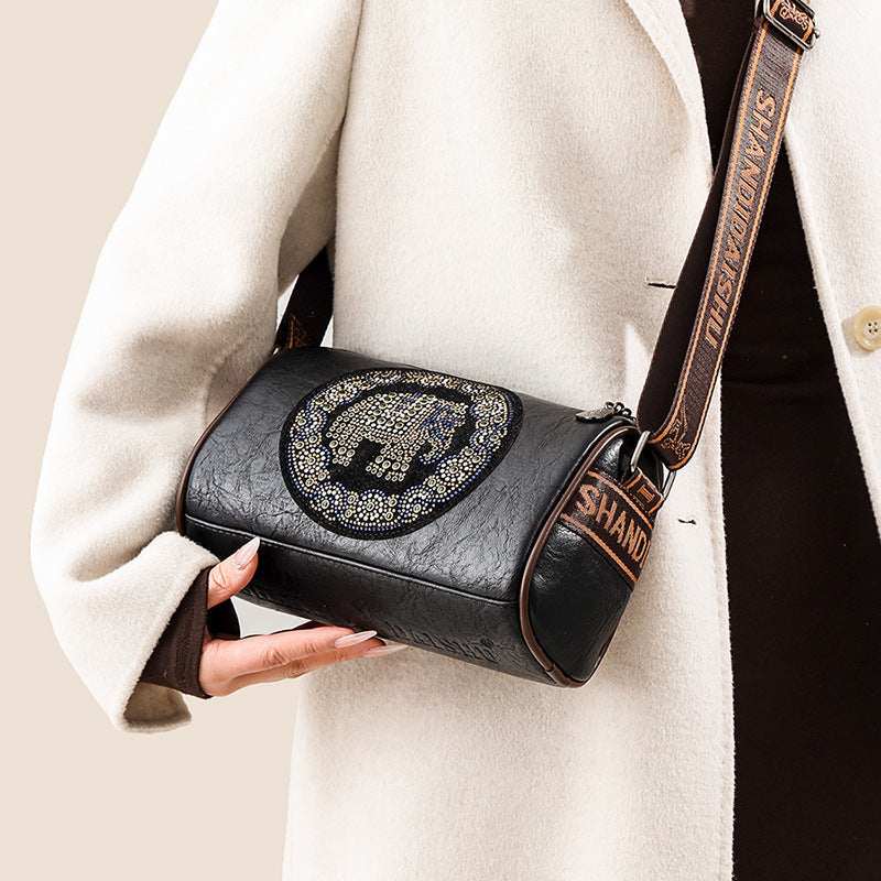 Stylish Colored Diamond Shoulder Messenger Bag with Urban Design - Teleplus for Style stylish colored diamond shoulder