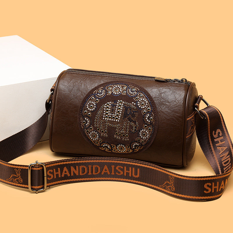 Stylish Colored Diamond Shoulder Messenger Bag with Urban Design - Teleplus for Style stylish colored diamond shoulder