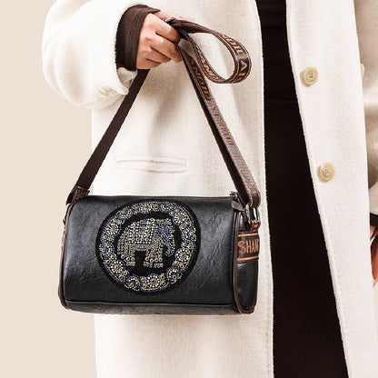 Stylish Colored Diamond Shoulder Messenger Bag with Urban Design - Teleplus for Style stylish colored diamond shoulder