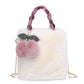 Stylish Large Capacity Plush Travel Bucket with Soft Material in Various Colors - plush travel bucket large capacity