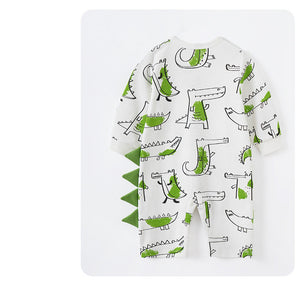 Stylish Personality Full Print Baby Onesie - Onesie Alert: Alligator Graffiti for Tiny Trendsetters