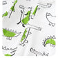 Stylish Personality Full Print Baby Onesie - Onesie Alert: Alligator Graffiti for Tiny Trendsetters