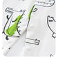 Stylish Personality Full Print Baby Onesie - Onesie Alert: Alligator Graffiti for Tiny Trendsetters