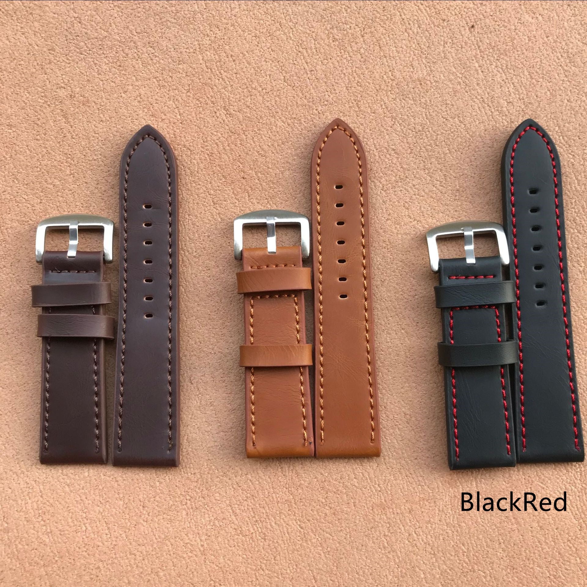 Stylish Simple Genuine Leather Universal Cut-Edge Strap - Genuine Leather Universal Cut-Edge Watch Strap