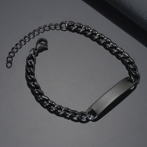 Stylish Stainless Steel Laser Engraving Bracelet - Stylish Stainless Steel Laser Engraving Bracelet