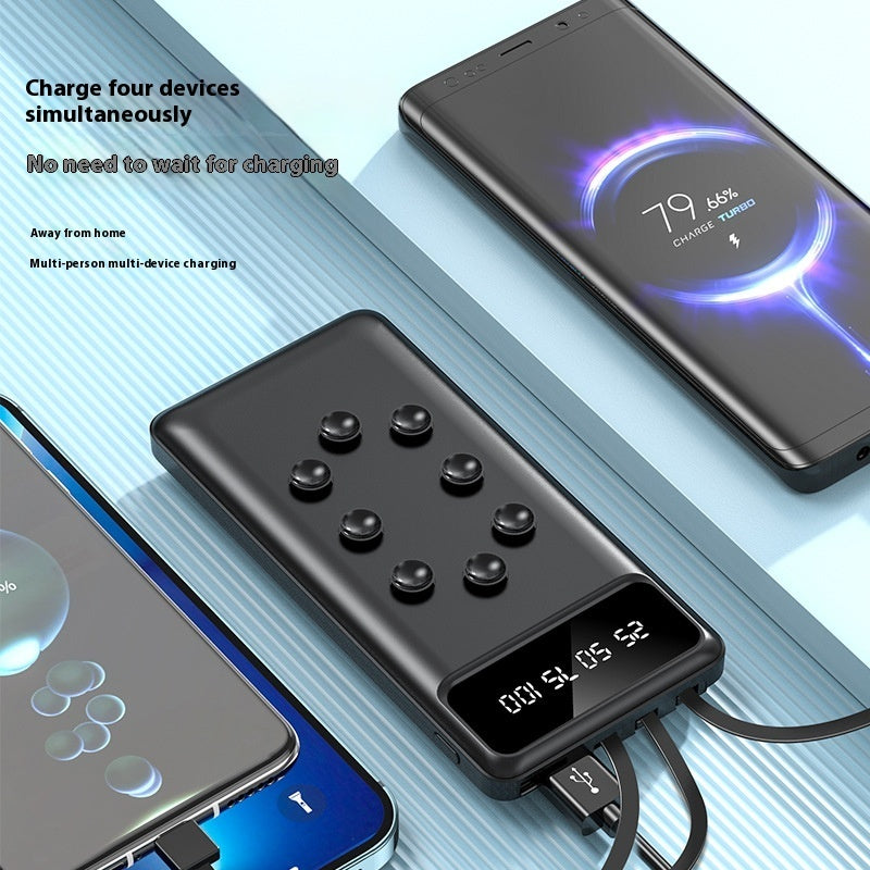 Suction Cup Power Bank with Removable Cable and Detachable Bracket - Teleplus suction cup power bank removable