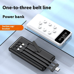 Suction Cup Power Bank with Removable Cable and Detachable Bracket - Teleplus suction cup power bank removable